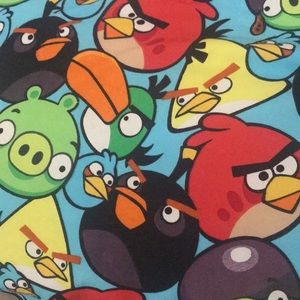 Angry bird blanket and pillow